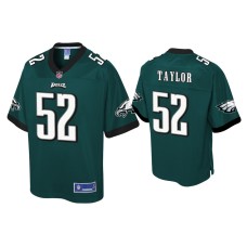 Men Philadelphia Eagles #52 Davion Taylor Green Pro Line Jersey Men Philadelphia Eagles #52 Davion Taylor Green Pro Line Jersey