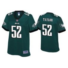 Women Philadelphia Eagles #52 Davion Taylor Green Pro Line Jersey Women Philadelphia Eagles #52 Davion Taylor Green Pro Line Jersey
