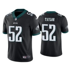 Men Philadelphia Eagles #52 Davion Taylor Vapor Limited Black Jersey Men Philadelphia Eagles #52 Davion Taylor Vapor Limited Black Jersey