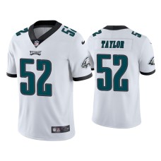Men Philadelphia Eagles #52 Davion Taylor Vapor Limited White Jersey Men Philadelphia Eagles #52 Davion Taylor Vapor Limited White Jersey