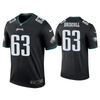 Men Philadelphia Eagles #63 Color Rush Legend Jack Driscoll Black Jersey Men Philadelphia Eagles #63 Color Rush Legend Jack Driscoll Black Jersey