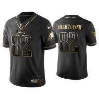 Men Philadelphia Eagles #82 Golden Edition Vapor Limited John Hightower Black Jersey Men Philadelphia Eagles #82 Golden Edition Vapor Limited John Hightower Black Jersey