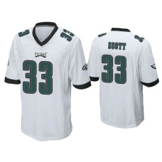 Men Philadelphia Eagles #33 Josiah Scott White Game Jersey Men Philadelphia Eagles #33 Josiah Scott White Game Jersey