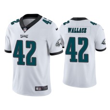 Men Philadelphia Eagles #42 K'Von Wallace Vapor Limited White Jersey Men Philadelphia Eagles #42 K'Von Wallace Vapor Limited White Jersey