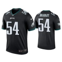 Men Philadelphia Eagles #54 Color Rush Legend Shaun Bradley Black Jersey Men Philadelphia Eagles #54 Color Rush Legend Shaun Bradley Black Jersey