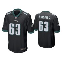 Men Philadelphia Eagles #63 Jack Driscoll Black Game Jersey Men Philadelphia Eagles #63 Jack Driscoll Black Game Jersey