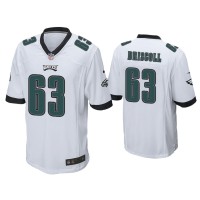 Men Philadelphia Eagles #63 Jack Driscoll White Game Jersey Men Philadelphia Eagles #63 Jack Driscoll White Game Jersey