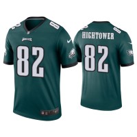 Men Philadelphia Eagles #82 John Hightower Green Legend Jersey Men Philadelphia Eagles #82 John Hightower Green Legend Jersey
