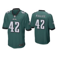 Men Philadelphia Eagles #42 K'Von Wallace Green Game Jersey Men Philadelphia Eagles #42 K'Von Wallace Green Game Jersey