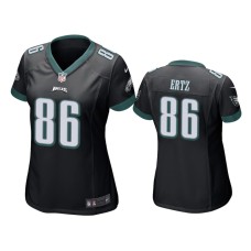 Women Philadelphia Eagles #86 Black Zach Ertz Nike Game Jersey