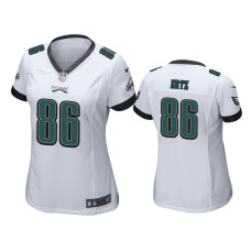 Women Philadelphia Eagles #86 White Zach Ertz Nike Game Jersey