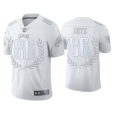 Men Philadelphia Eagles #86 Zach Ertz White Platinum Limited Jersey