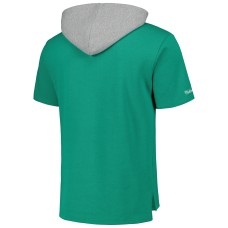 Philadelphia Eagles Mitchell & Ness Postgame Short Sleeve Hoodie - Kelly Green Philadelphia Eagles Mitchell & Ness Postgame Short Sleeve Hoodie - Kelly Green