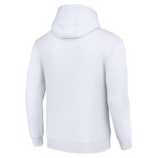 Philadelphia Eagles Starter Half Helmet Logo Pullover Hoodie - White Philadelphia Eagles Starter Half Helmet Logo Pullover Hoodie - White