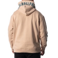 Philadelphia Eagles The Wild Collective Unisex Heavy Block Graphic Pullover Hoodie - Cream Philadelphia Eagles The Wild Collective Unisex Heavy Block Graphic Pullover Hoodie - Cream