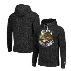 Philadelphia Eagles Homage Unisex Guy Fieri’s Flavortown Tri-Blend Pullover Hoodie - Charcoal